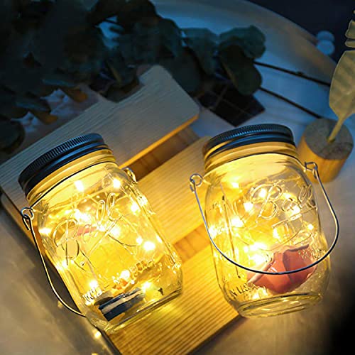 20 Pack Fairy Lights Battery Operated,3.3ft 20 LED Silver Wire Warm White Firefly Waterproof Mini Led String Lights for Party Crafts Wedding Decor