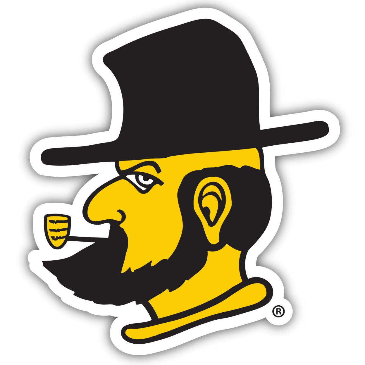R &#x26; R INC. Appalachian State 12 Inch Vinyl Decal Sticker
