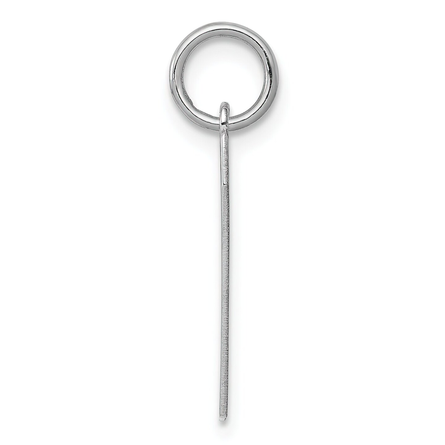 Sterling Silver Medium Polished Number 7 Charm Pendant Jewerly 21mm x 8mm
