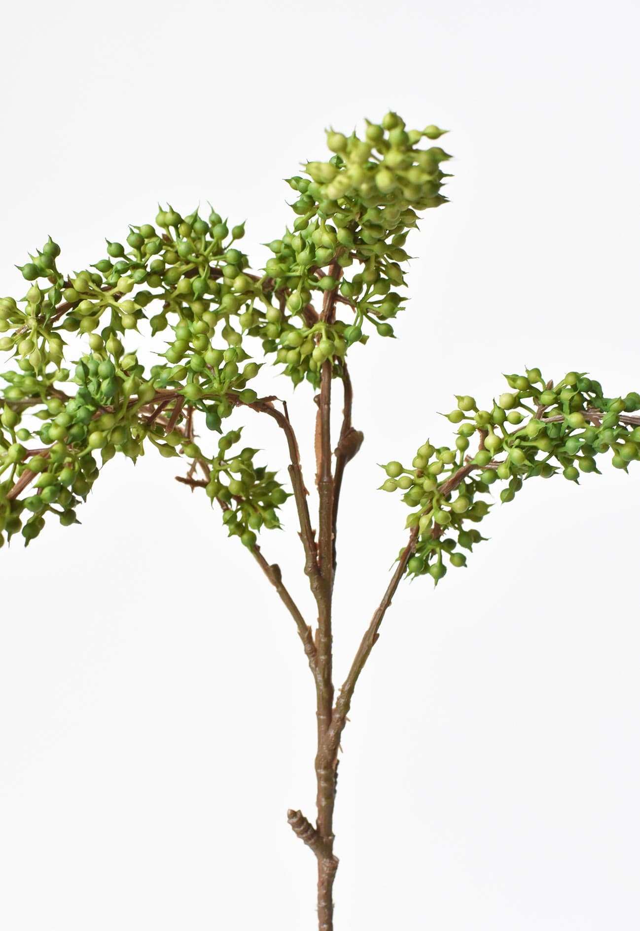 12&#x22; Faux Green Sedum Berry Stem