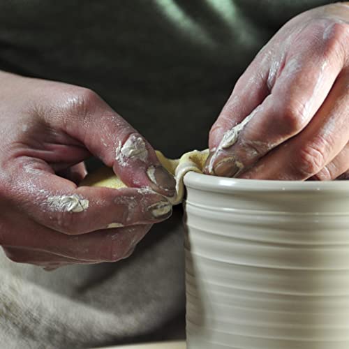 Penguin Pottery - Pre-Cut Suede Chamois for Smoothing Pot Rim - Super Soft - Small Size - Fits in your palm -Set of 5-