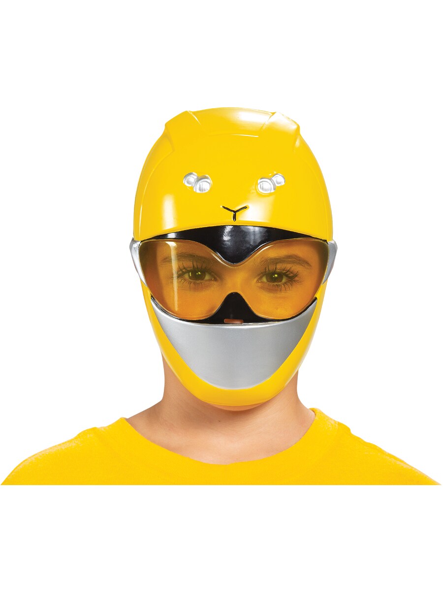 Child&#x27;s Power Rangers Beast Morphers Yellow Ranger Mask Costume Accessory
