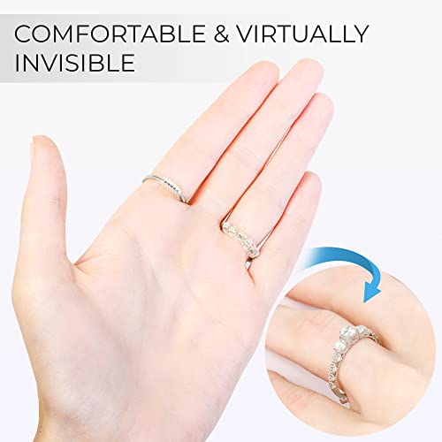 Ring Sizer Adjuster for Loose Rings - 12 Pack, 2 Sizes for Different Band  Widths – Silicone Ring Size Adjuster - Invisible Ring Guards for Women and  Men by 5 STARS UNITED
