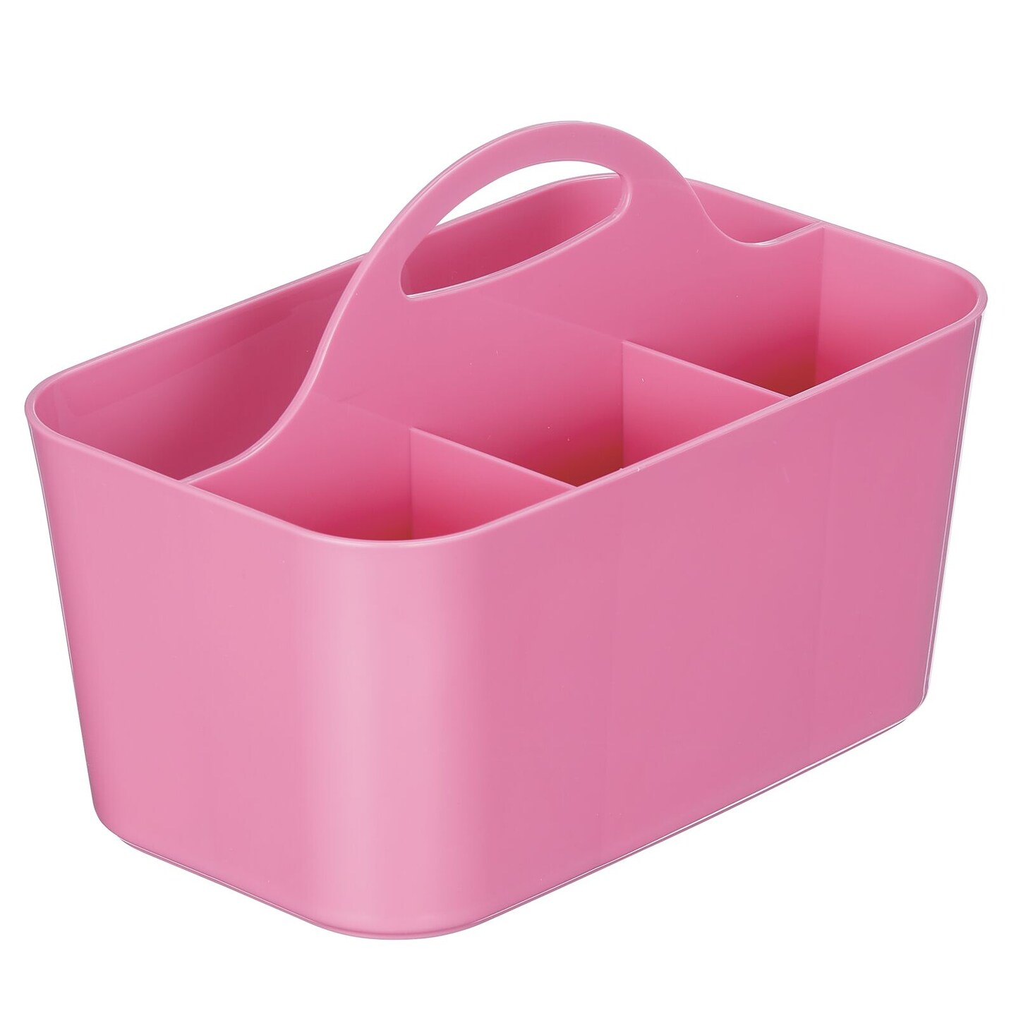 mDesign Plastic Bathroom Storage Organizer Caddy Tote, Small