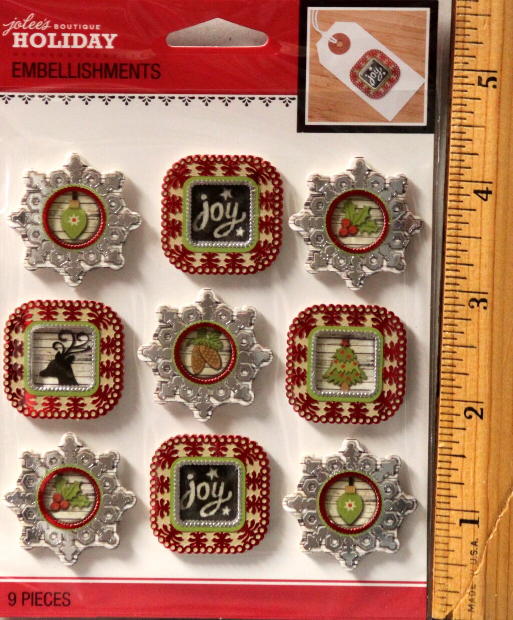 Jolee&#x27;s Boutique Holiday Frames Repeat Dimensional Stickers