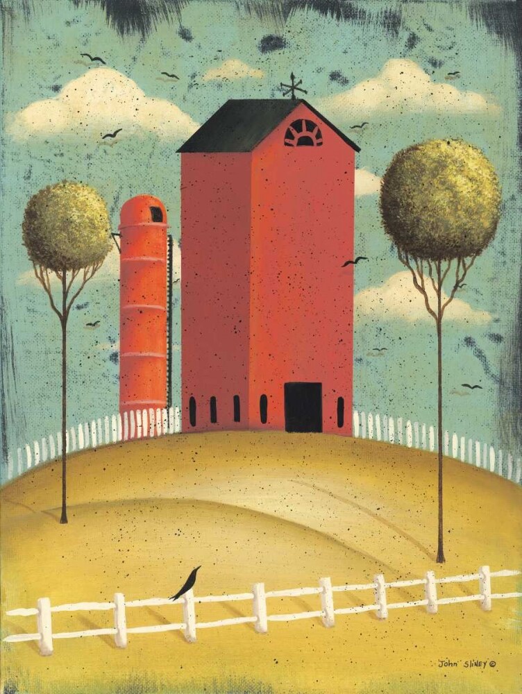 Big Red Barn Poster Print by John Sliney - Item # VARPDXJON253