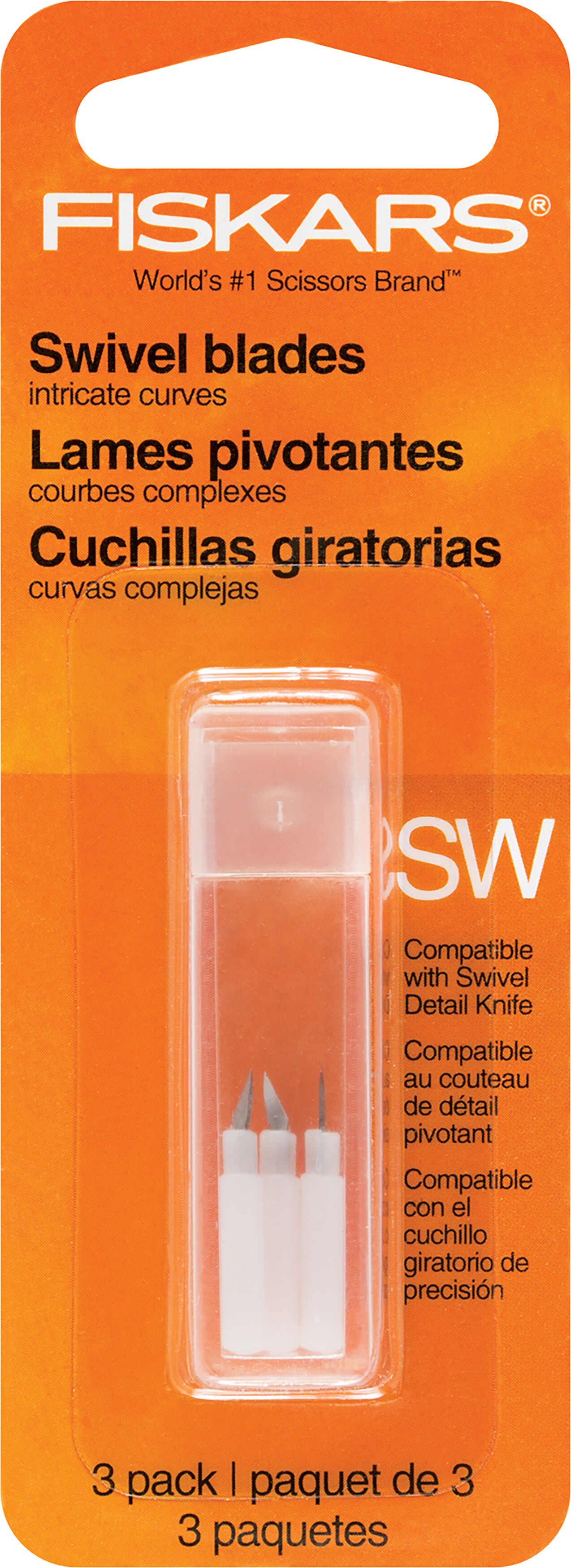 Fiskars Fingertip Swivel Knife Refill Blades SW 3/Pkg-