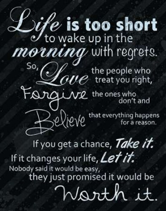 Life Is Short Blue Poster Print by Lauren Gibbons - Item # VARPDXGLRC008A1