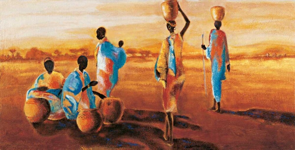 Apres-midi en Afrique Poster Print by Jaques Beaumont # IBU4514