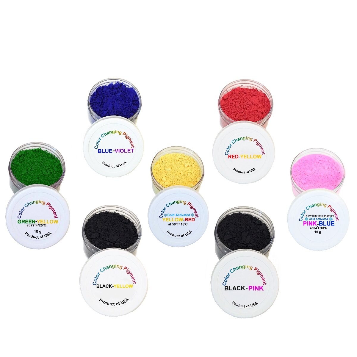 Color Changing Powder Color Changing Powder Pigment Thermochromic Temperature Heat Sensitive ...