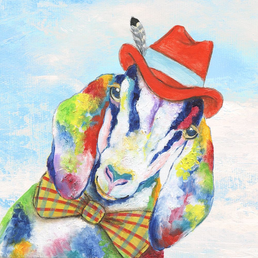 Groovy Goat and Sky Poster Print by Tava Studios Tava Studios - Item # VARPDX40787