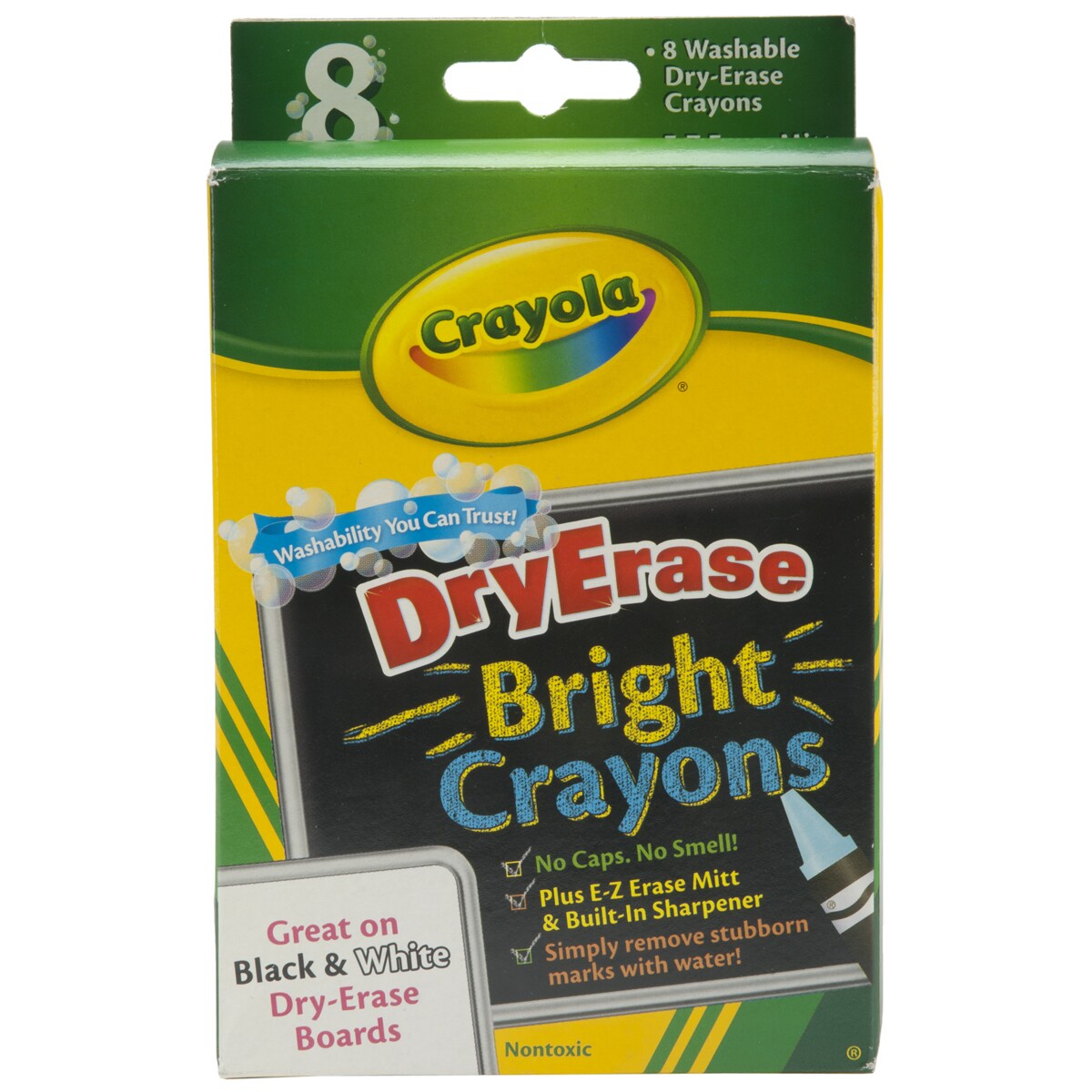 Crayola Washable Dry-Erase Crayons-Bright 8/Pkg | Michaels