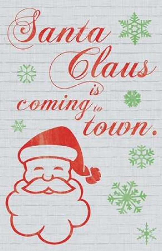Santa Clause is Coming to Town Poster Print by Lauren Gibbons - Item # VARPDXGLRC120C