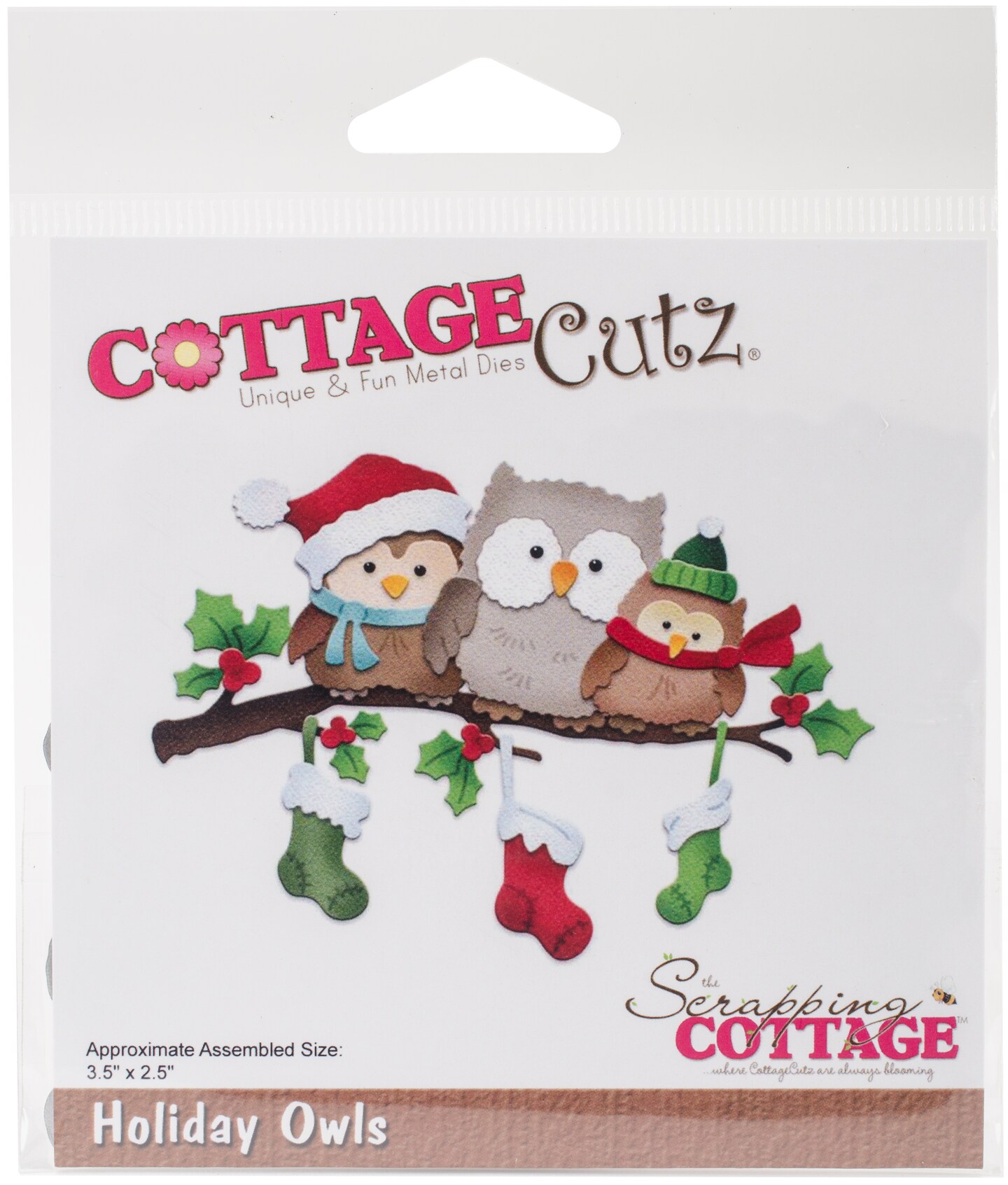 Cottagecutz Dies-Holiday Owls