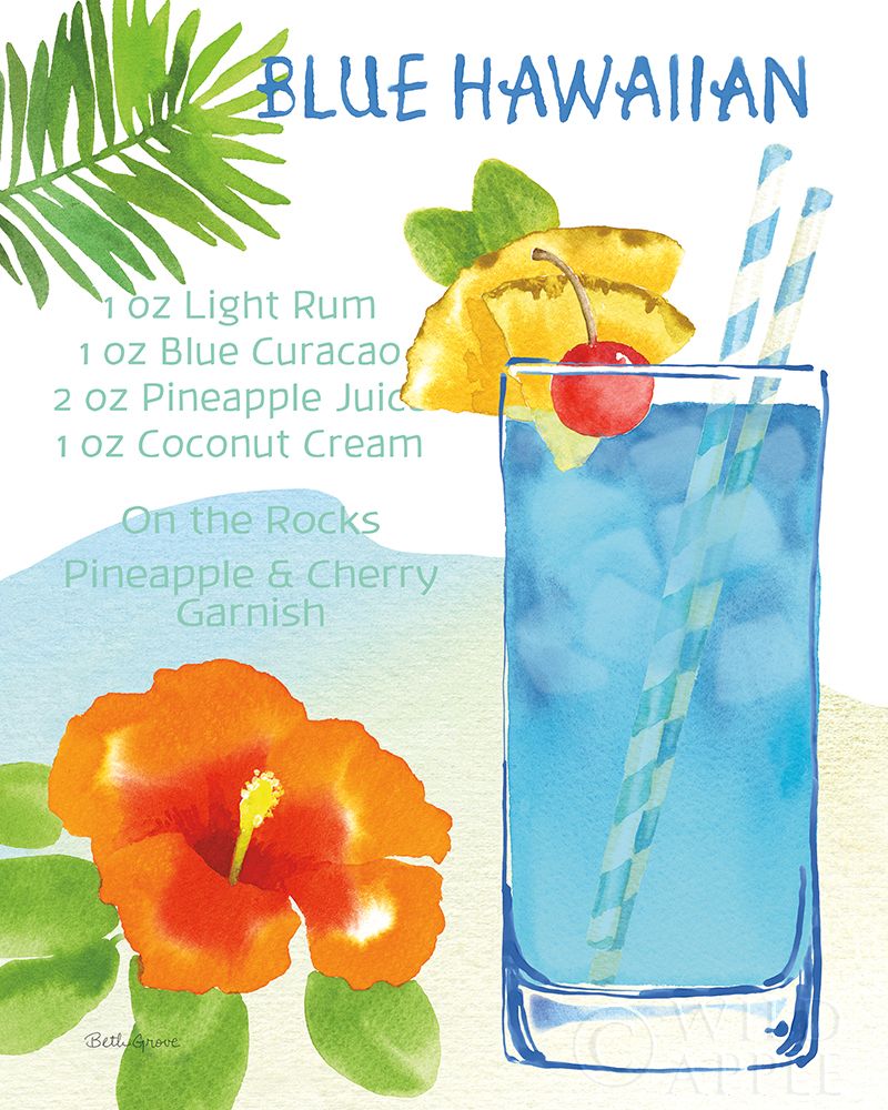 Tropical Getaway I Poster Print by Beth Grove - Item # VARPDX34945