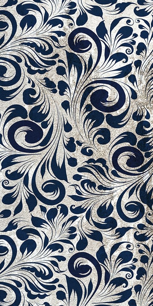 Indigo Damask Panel 1 Poster Print by Kimberly Allen - Item # VARPDXKARN080A