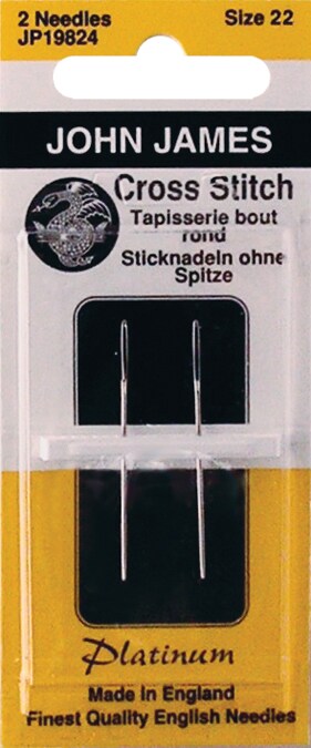 John James Platinum Tapestry Hand Needles-Size 22 2/Pkg