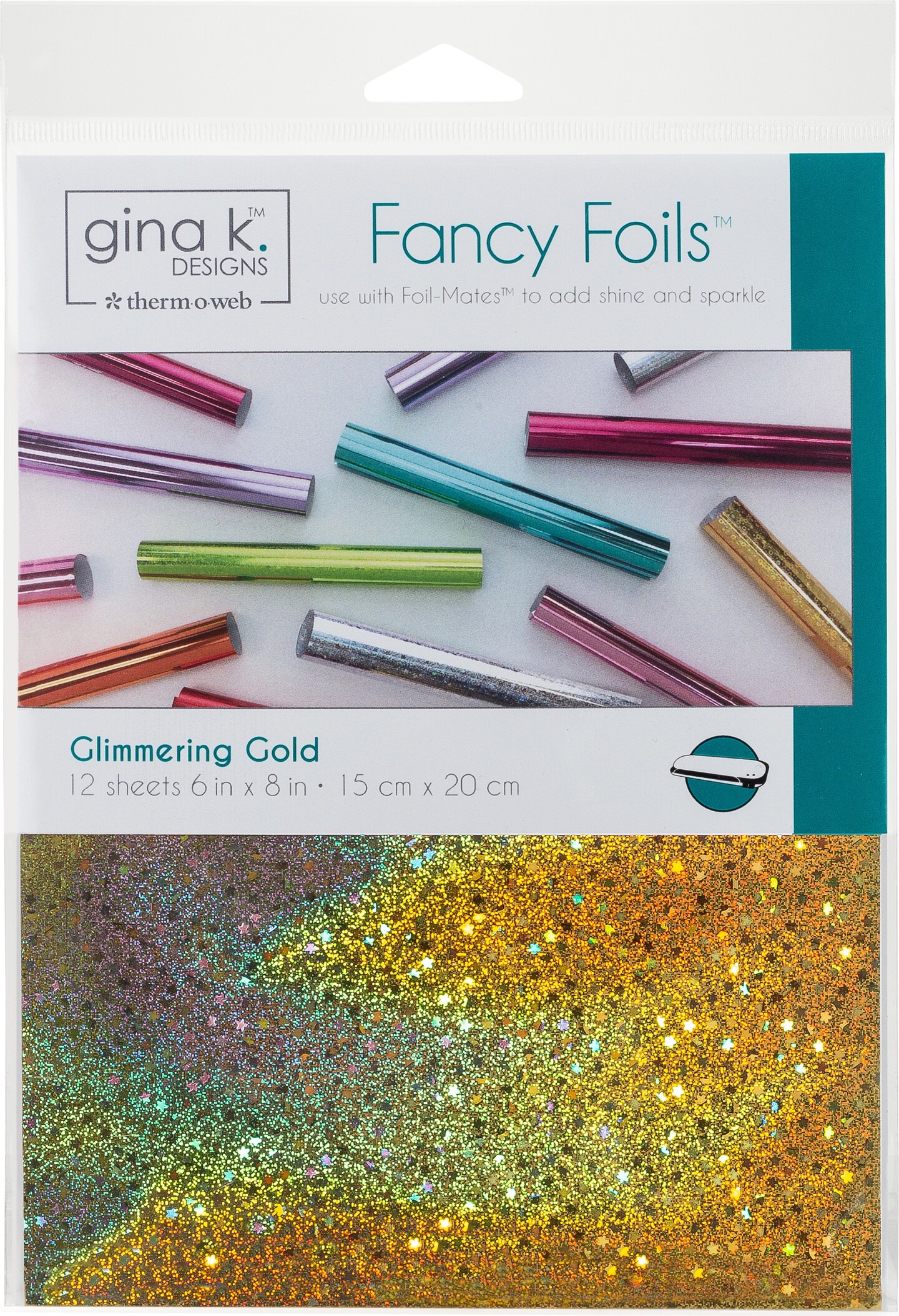 Gina K Designs Matte Colors Fancy Foil 6 X 8 Inch Sheets - Powder Blue
