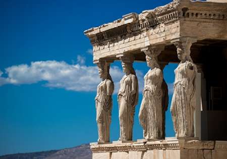 Greece Athens Acropolis Statues Poster Print by Vladimir Kostka - Item # VARPDXVKRC033A