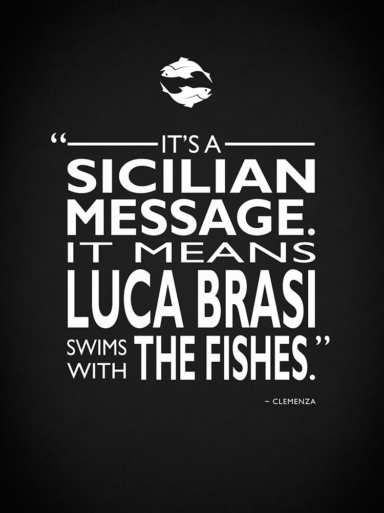 Godfather Luca Brasi Poster Print by Mark Rogan # RGN114782