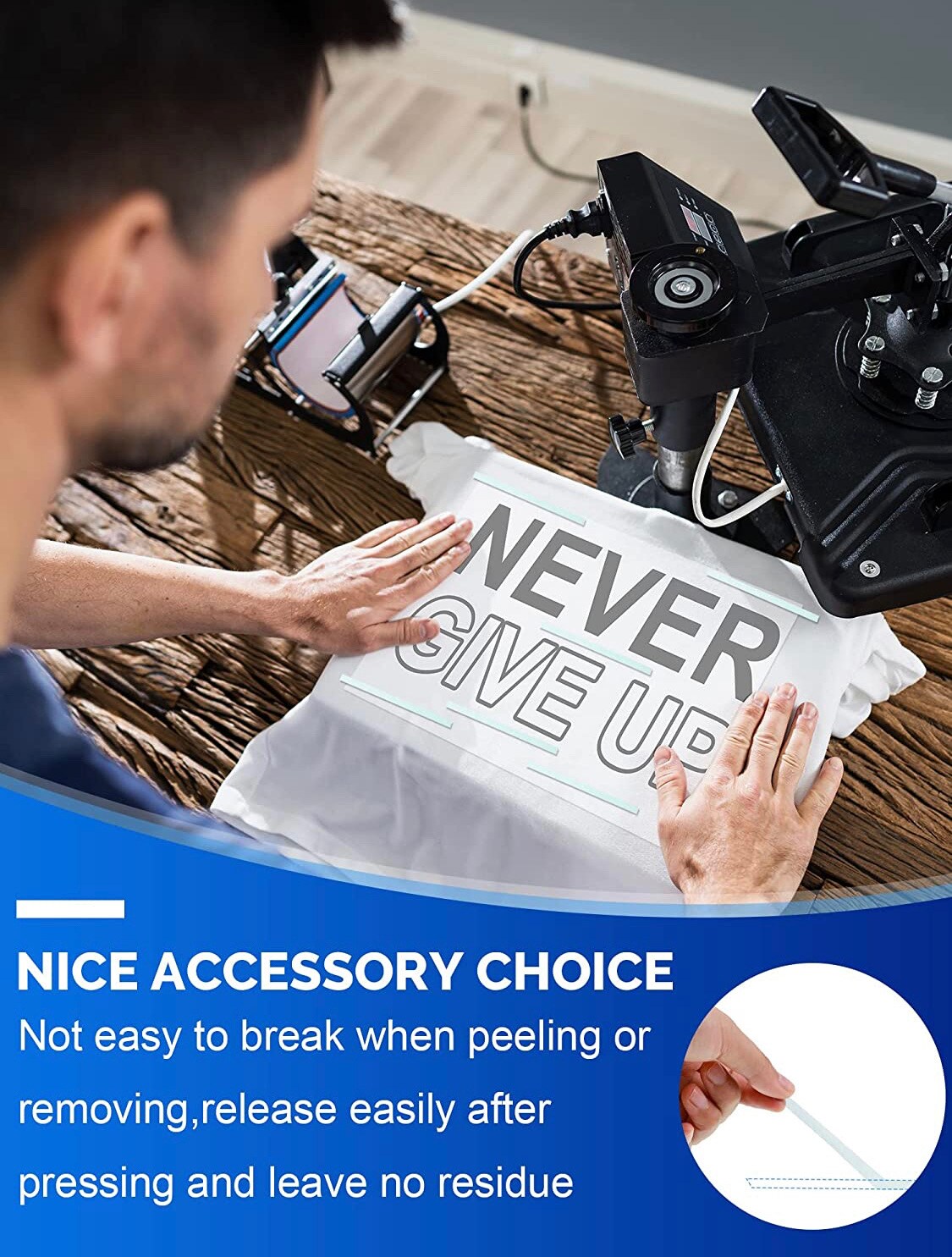 6 Rolls Heat Resistant Tapes Sublimation Press Transfer Thermal Tape 10mmx30m SUBLITAPE BLUE