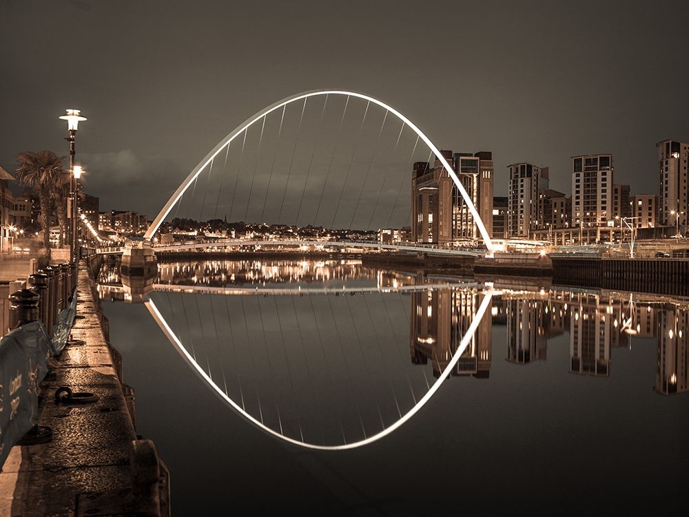 Gateshead Millenium Bridge, Newcastle Upon Tyne, FTBR-1877 Poster Print by Assaf Frank - Item # VARPDXAF20120826005C08