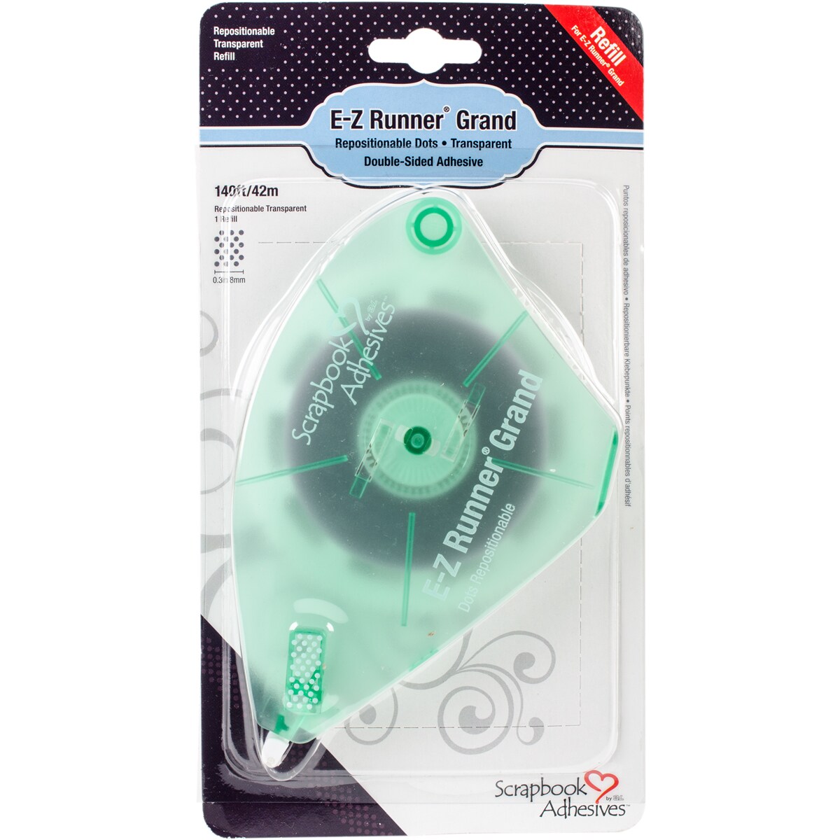 Scrapbook Adhesives EZ Runner Grand Adhesive RefillRepositional, .3