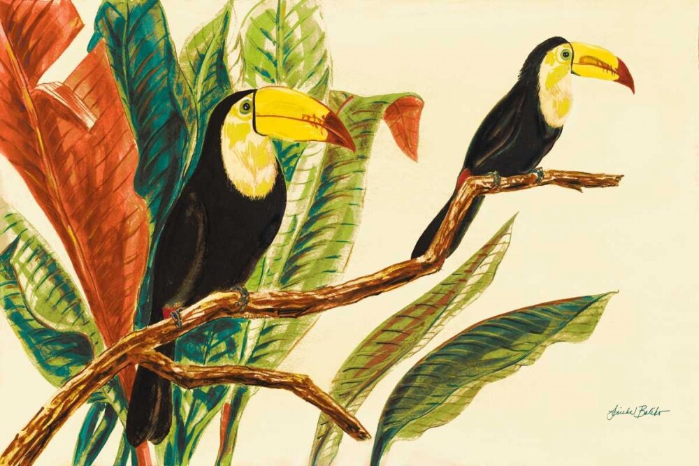 Tropical Toucans II Poster Print by Linda Baliko - Item # VARPDX10163A