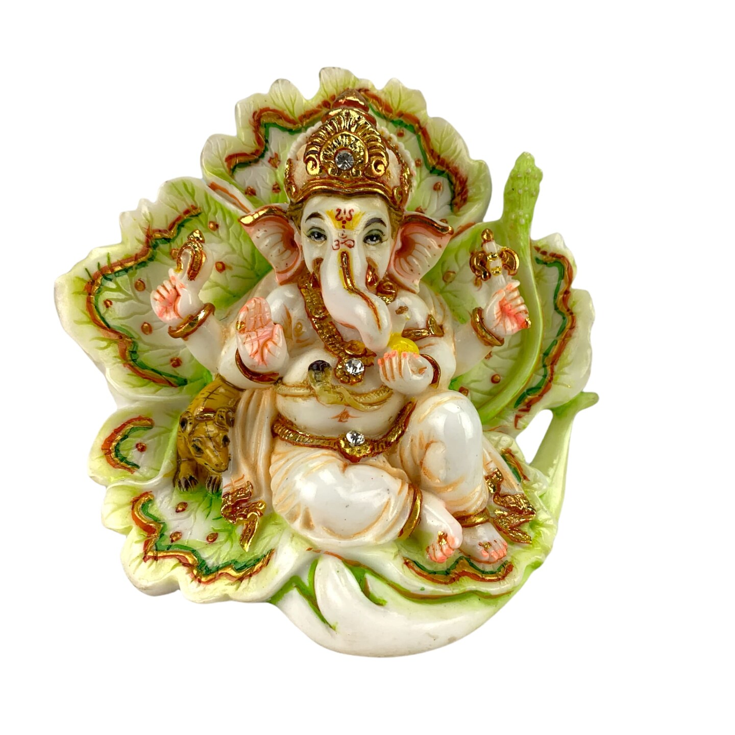 Lord Ganesha for Car Idol Showpiece Ganpati Figurine God of Luck and Success Home Decoration Ganesha for Car Dashboard Return Gifts for Housewarming Pooja Diwali