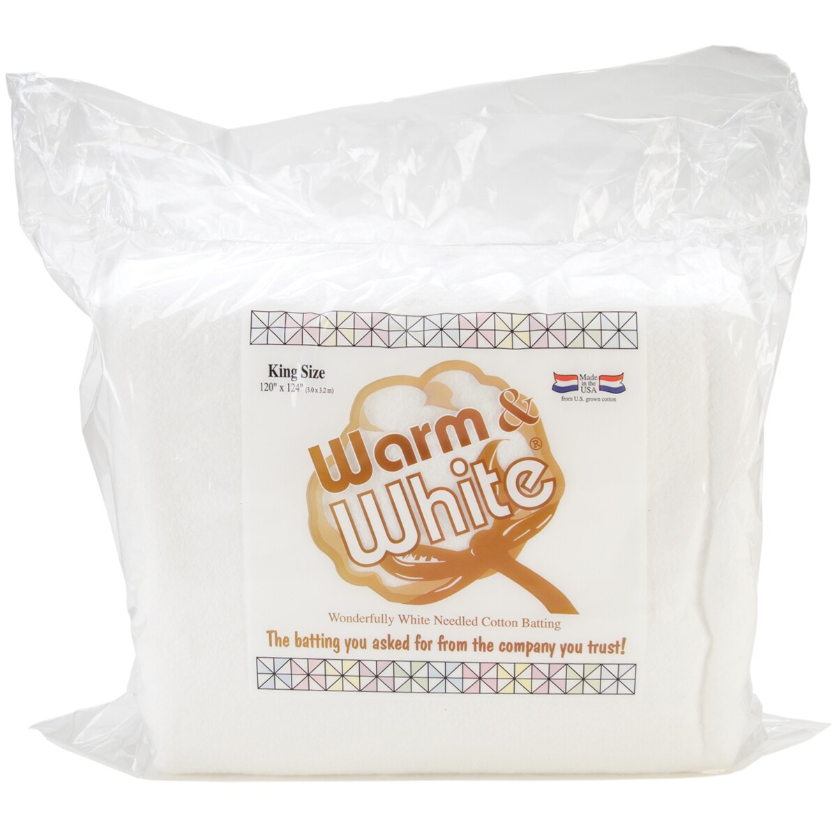 Warm Company Warm & White Cotton BattingKing Size 120"X124" Michaels