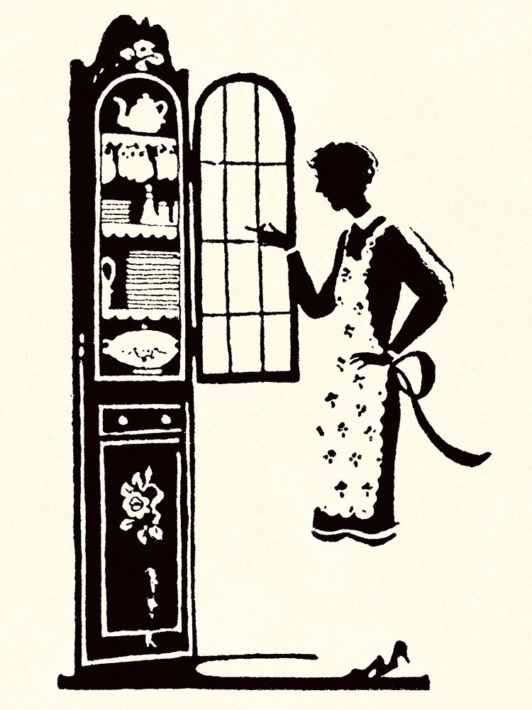 At the Vitrine Poster Print by Maxfield Parrish - Item # VARPDX394486