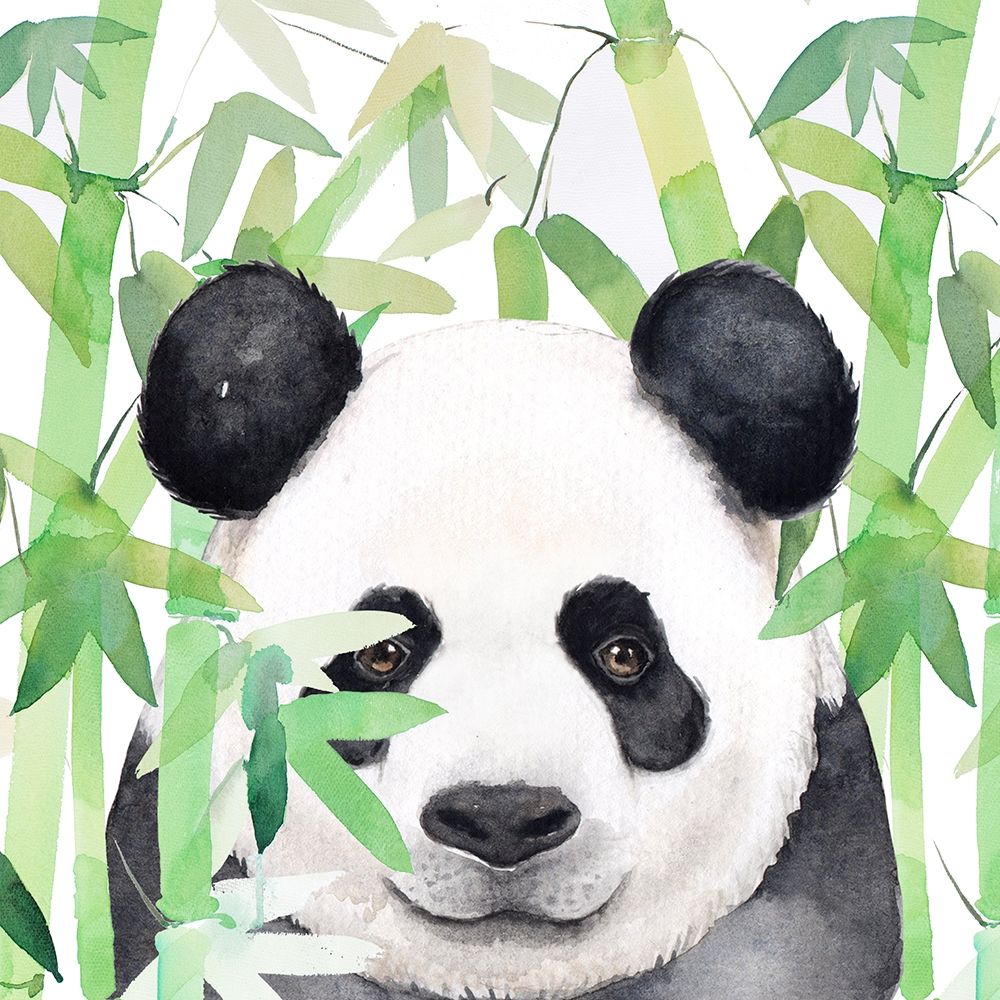HIDDEN PANDA IN BAMBOO Poster Print by Atelier B Art Studio - Item # VARPDXBEGCHA1