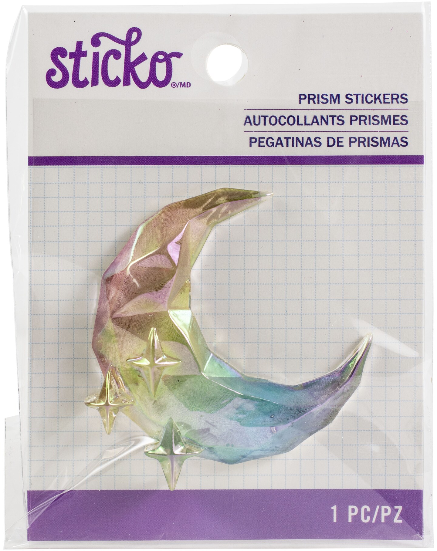 Sticko Prism Sticker-Moon &#x26; Stars