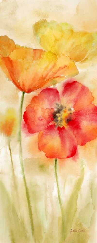 Watercolor Poppy Meadow Spice Panel I Poster Print by Cynthia Coulter - Item # VARPDXRB11874CC