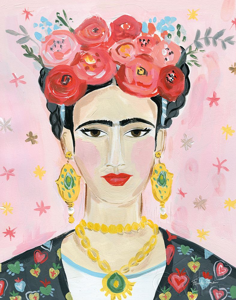 Homage to Frida Poster Print by Farida Zaman - Item # VARPDX49339