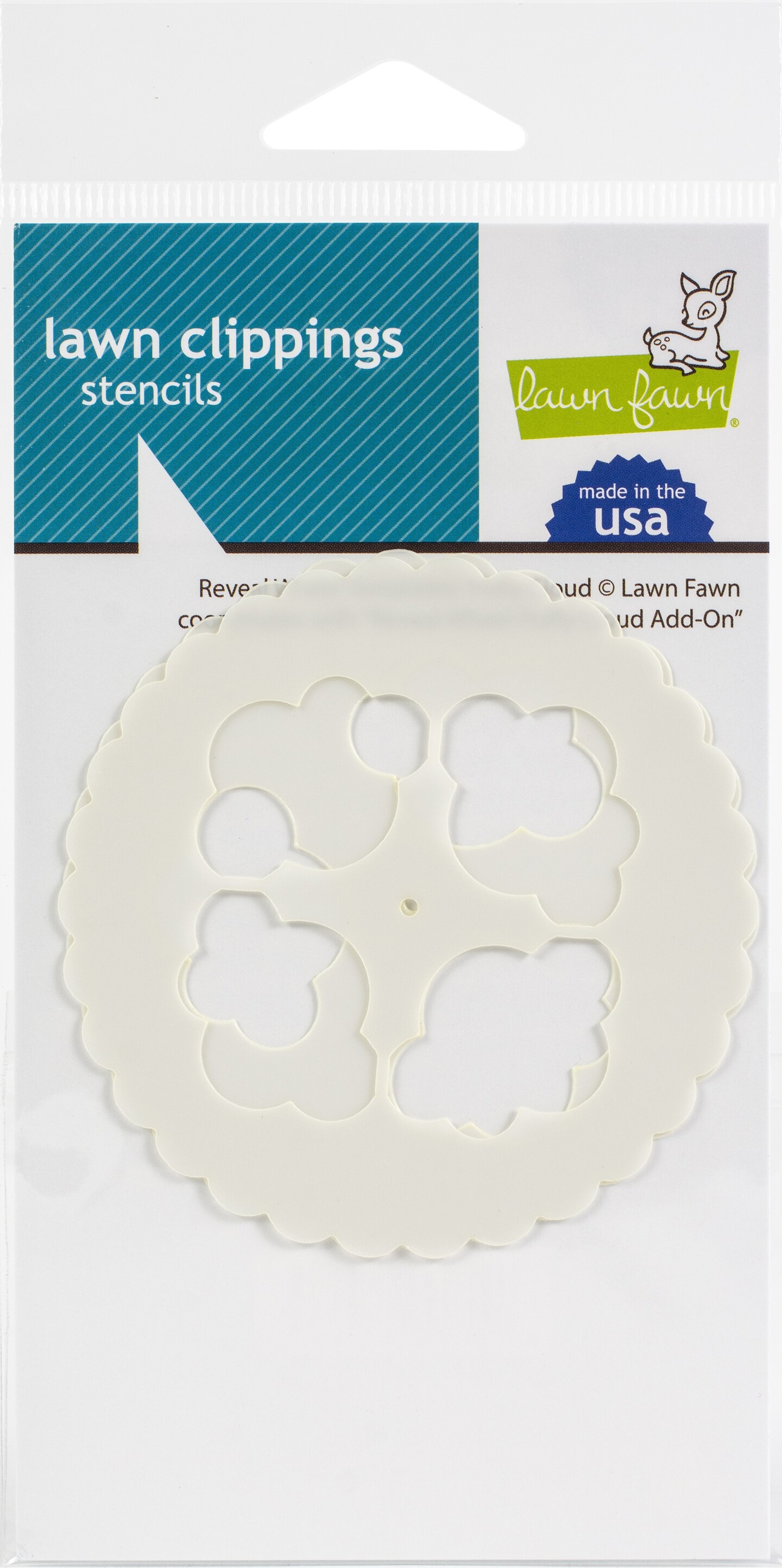 Lawn Fawn Lawn Clippings Big Bubble Stencil - 6x6 Inch Craft Stencil For Cardmaking & DIY - View #3