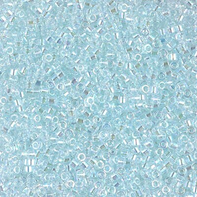 Miyuki Delica Bead 11/0, DB0083, Transparent Pale Aqua AB, 5 grams