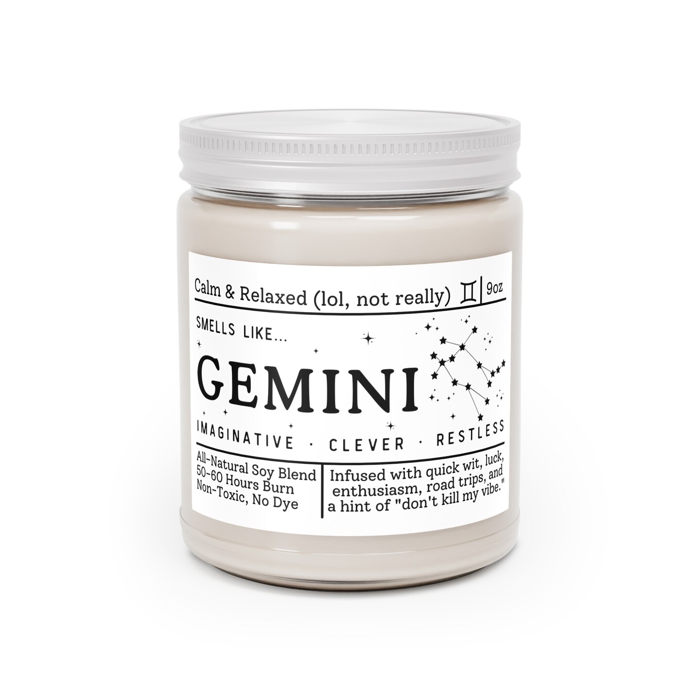 Gemini Candle - Smells Like Gemini Zodiac Candle | MakerPlace by