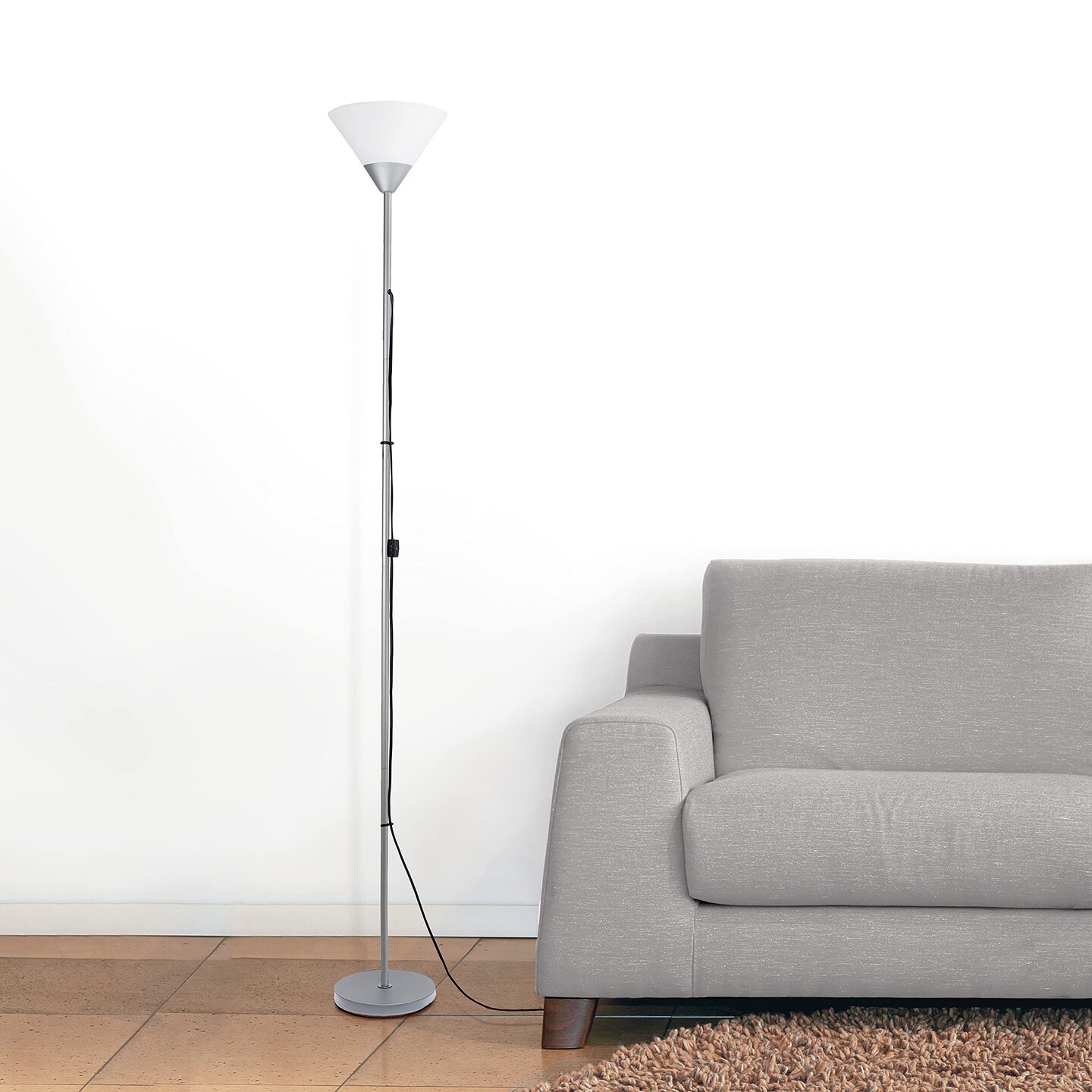 Simple Designs 1 Light Stick Torchiere Floor Lamp Michaels