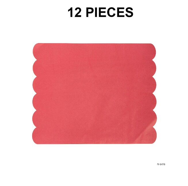 Red Paper Placemats - 12 Pc.