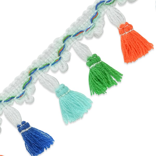 20 yards of Anitra Festive Tassel Fringe Trim 1 3/4&#x22; | 20 yard cut