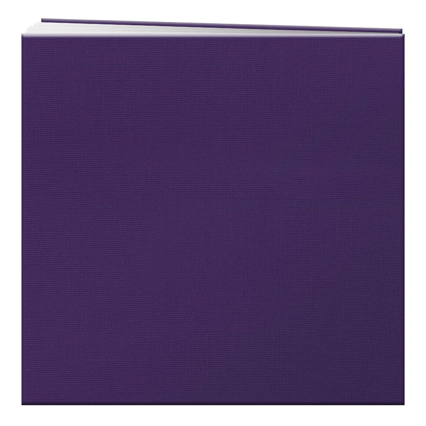 12&#x22;X12&#x22;-Grape Purple Book Cloth Cover Post Bound Album