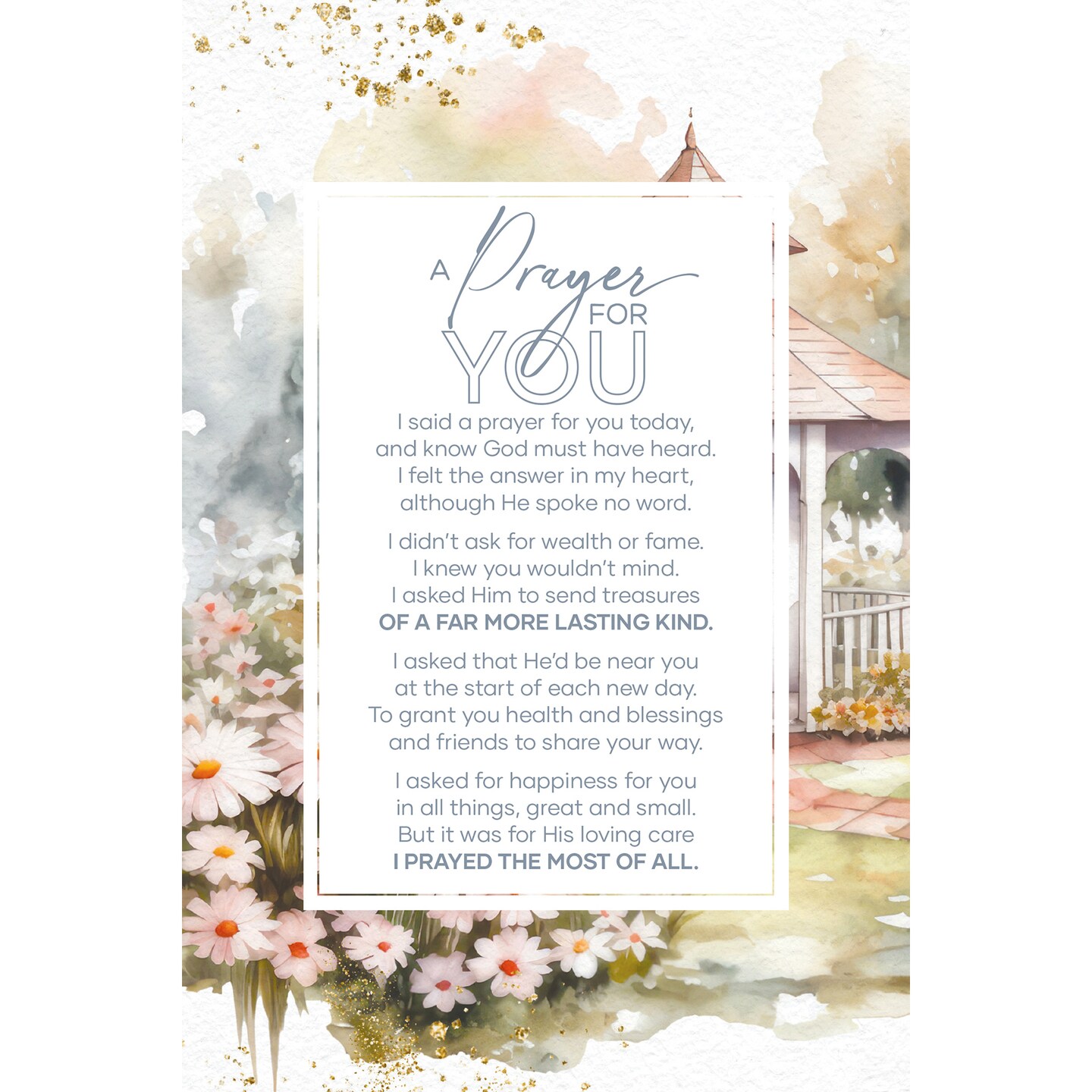 A Prayer For You Wood Plaque with Easel and Hook Wall Tabletop Art - 6 inches x 9 inches