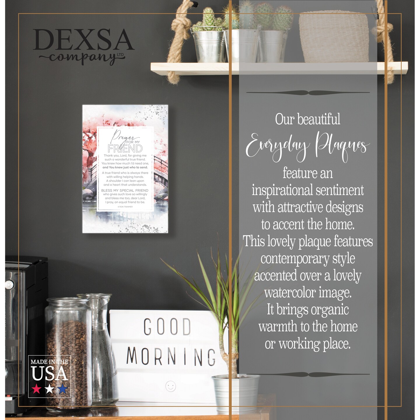 Prayer For My Son Wood Plaque with Easel and Hook Wall Tabletop Art - 6 inches x 9 inches