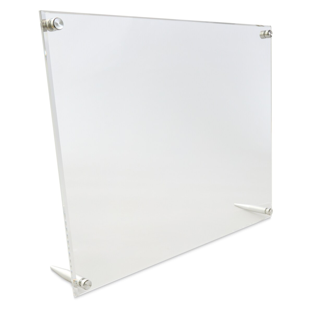 Wexel Art Acrylic Panel Frame - Tabletop, Silver Hardware, 9&#x22; x 12&#x22;