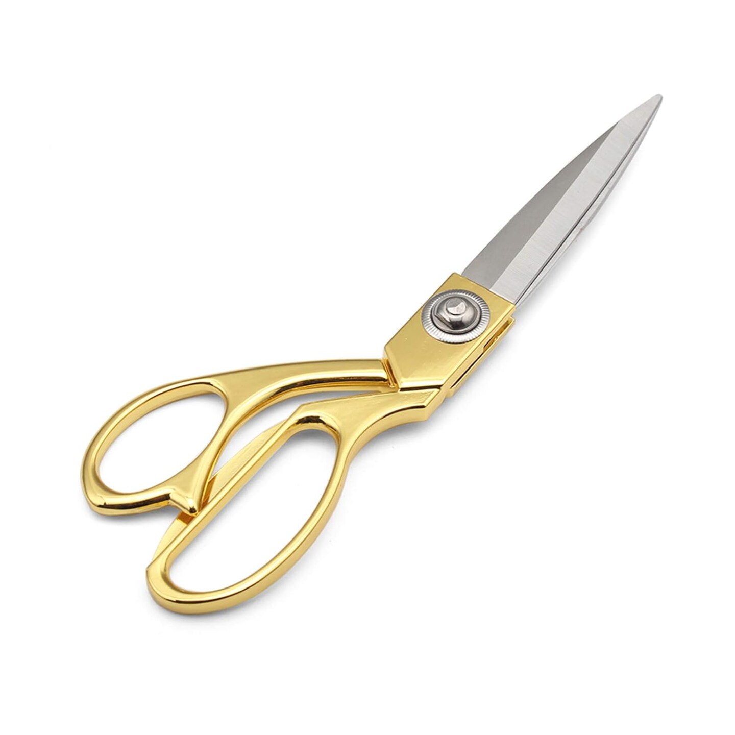 Gold 8" Sharp Tailor Scissors Fabric Scissors Leather Scissors Stainless Steel Professional Heavy Duty Clothing Dressmaking Shears Tailor Sewing Fabric Craft Cutting