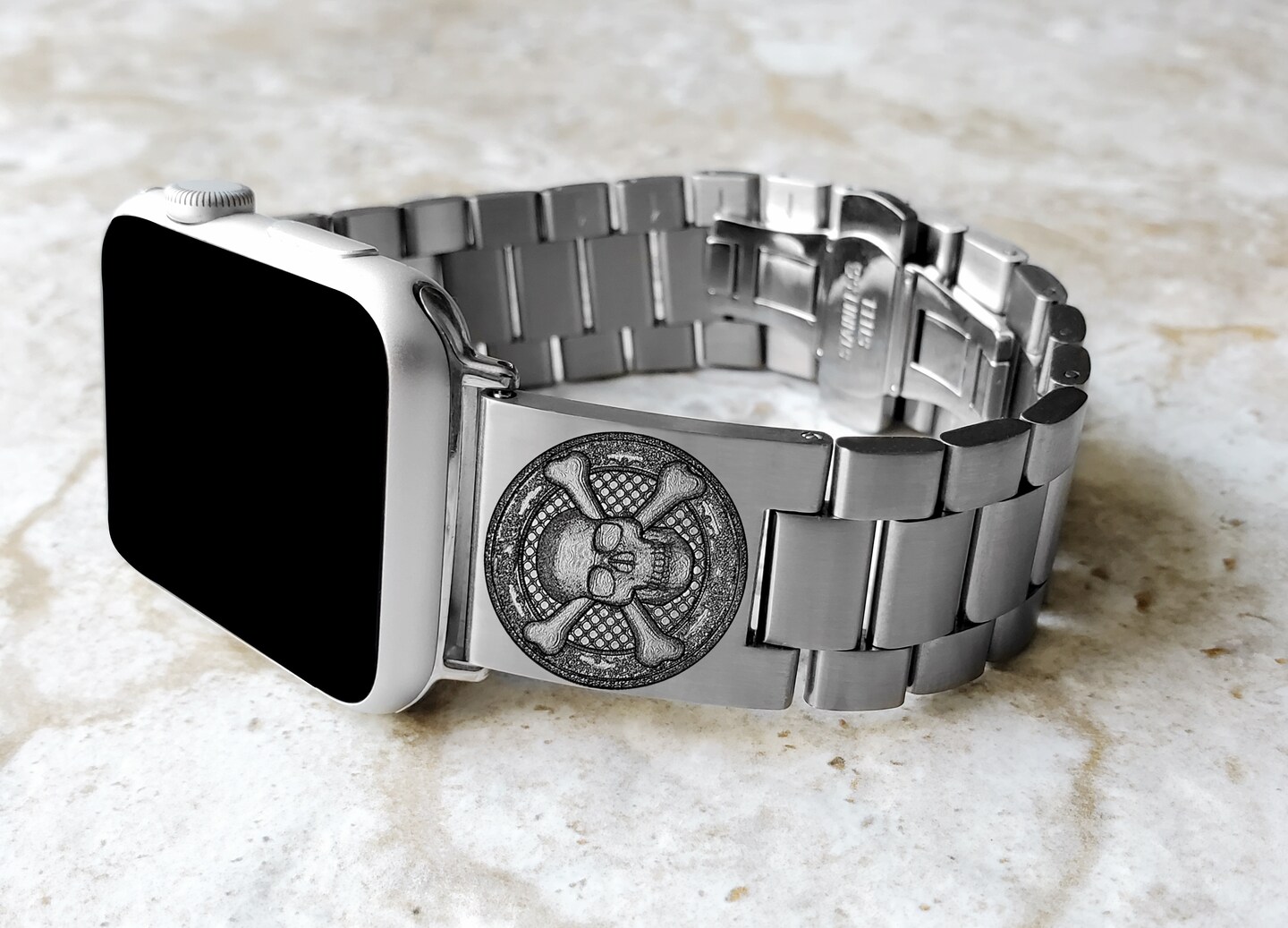 Apple Watch Band Skull Crossbones for Ultra 2 9 8 7 SE 6 5 4