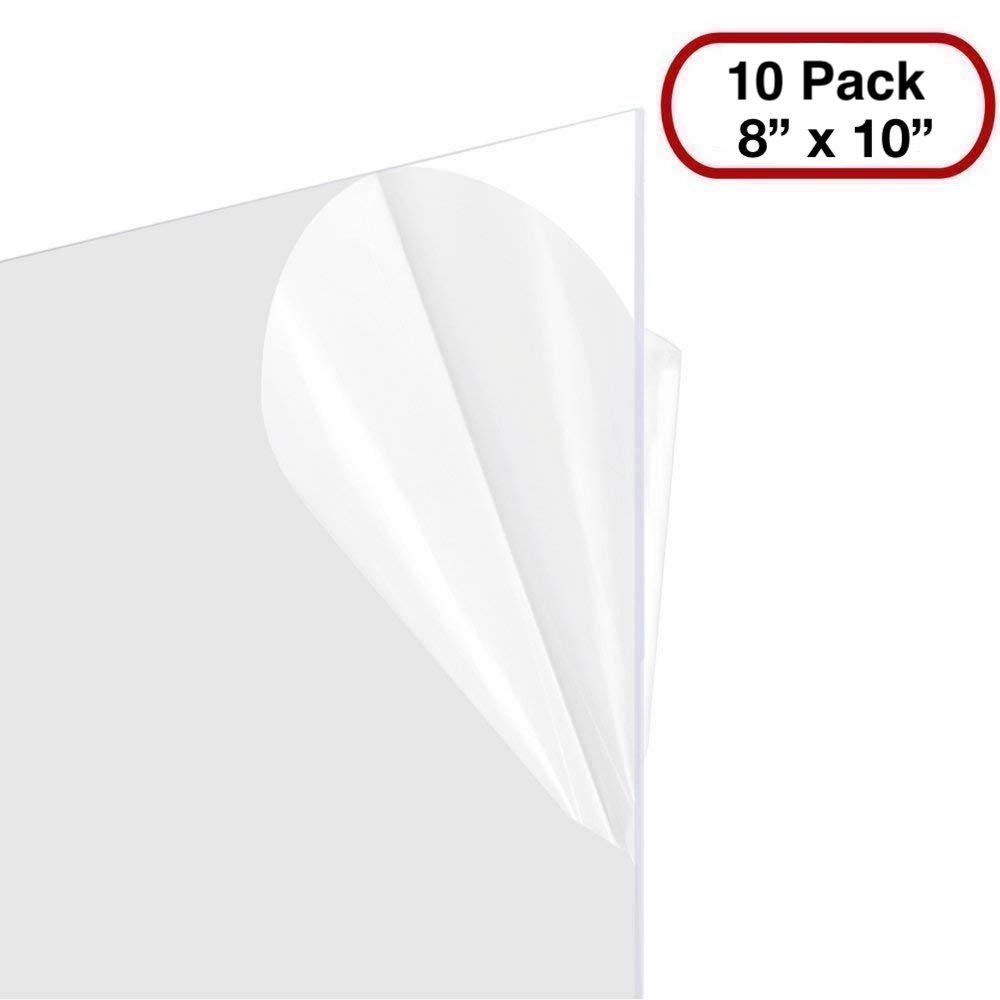 Clear Plexiglass Styrene Sheets (10-pack)