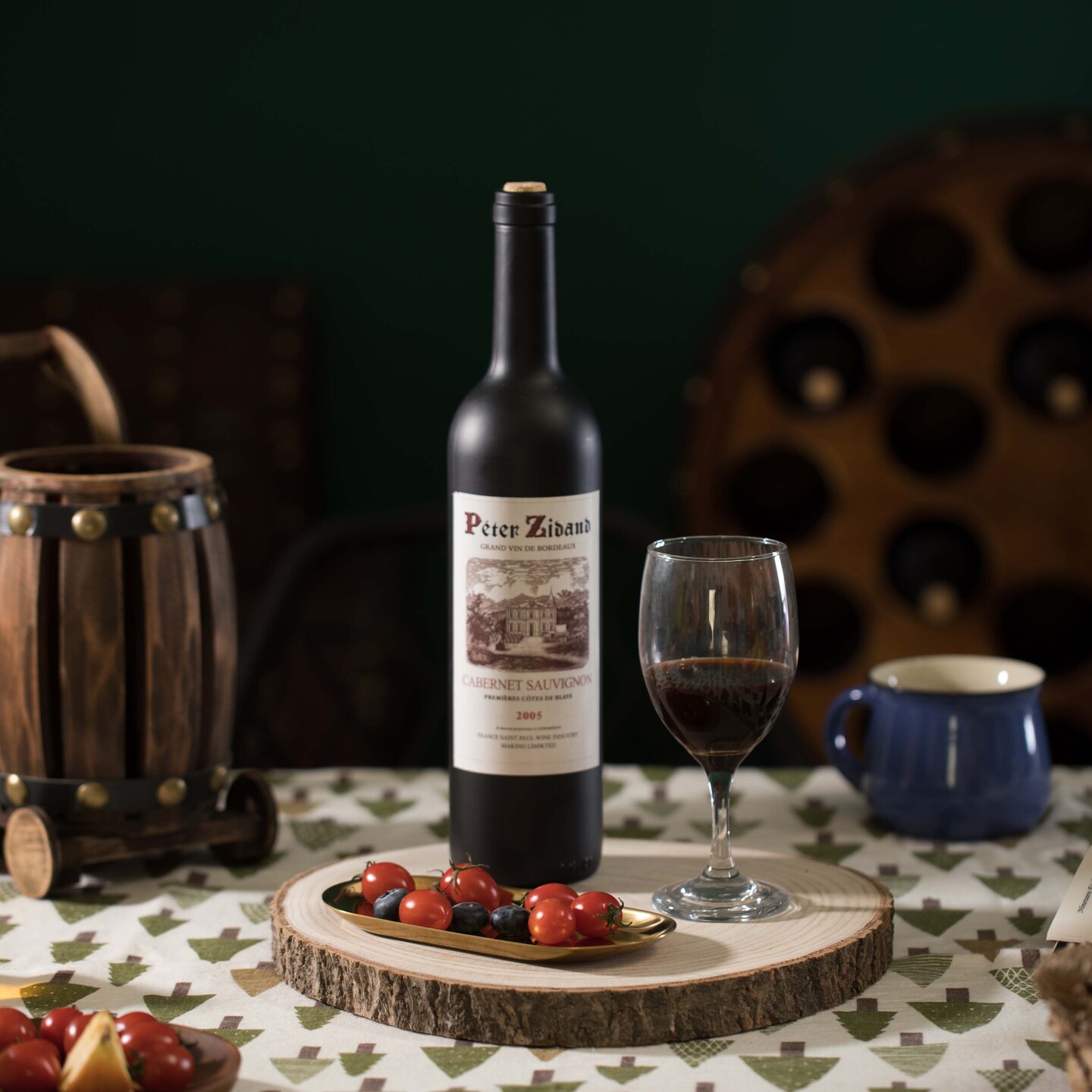 Barky Natural Wood Slabs Rustic Ornament Slice Tray Table Charger