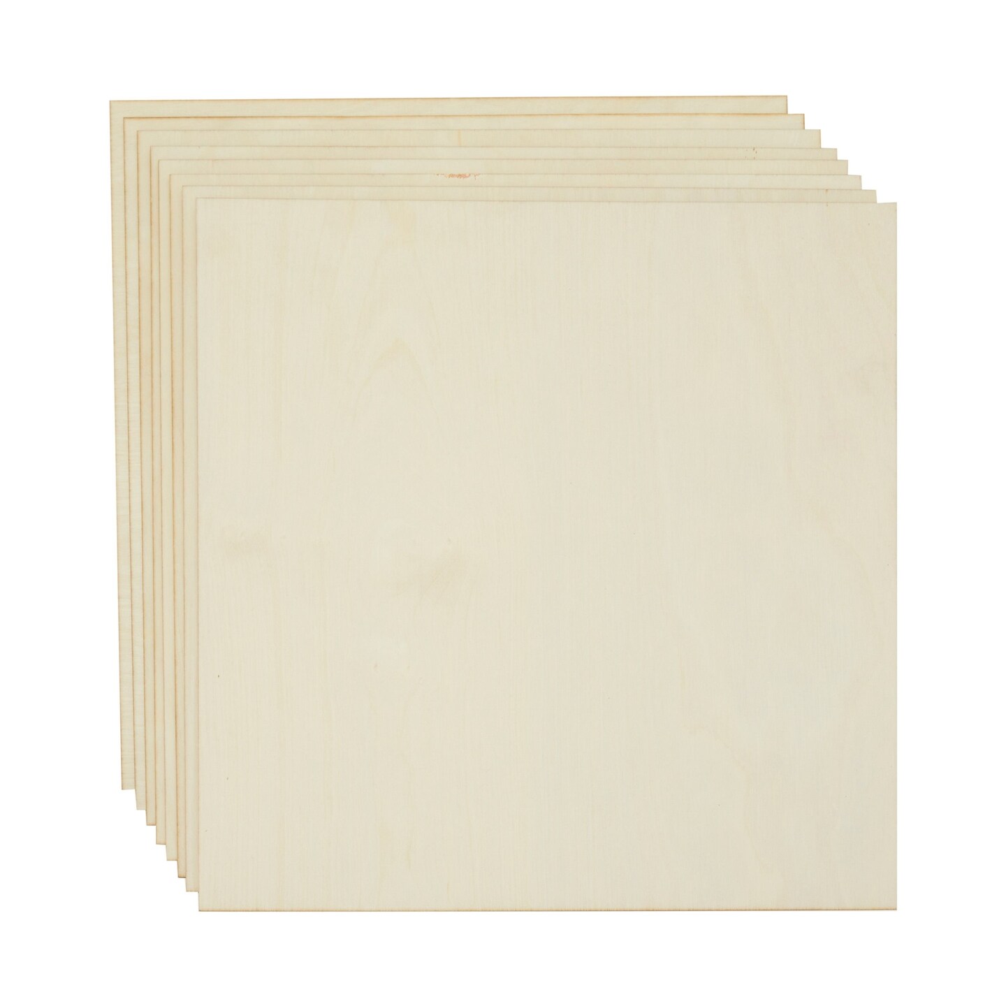 12x12 Wood Panels, Unfinished 3mm Birch Plywood Sheets (8 Pack)